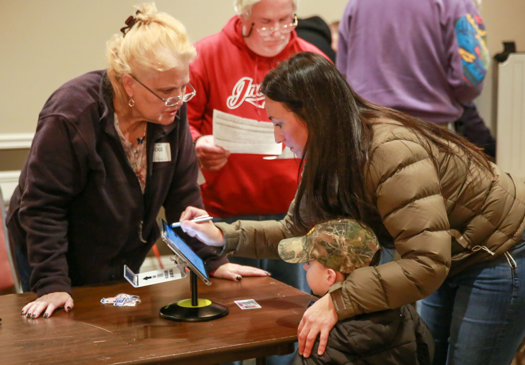 Crown Point voters turn out at the polls